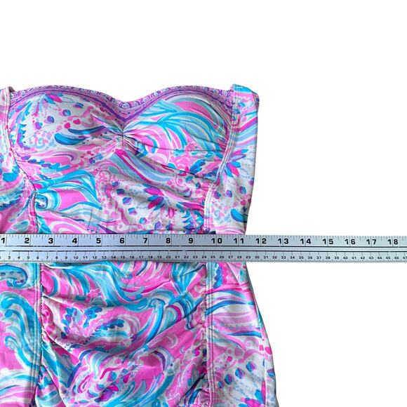 Lilly Pulitzer Jimmi Tankini Top Only Girl’s 6 Prosecco Pink Don’t Be Jelly - Picture 7 of 9